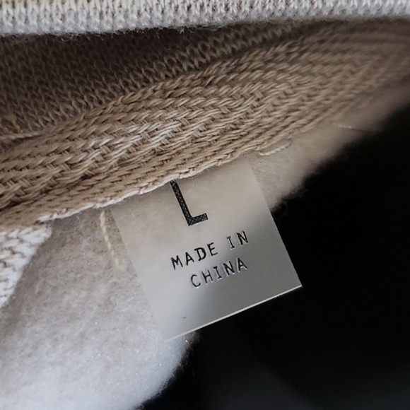 π§₯ Brooklyn Cloth Originals Men's Fleece Bomber Jacket β Size Large β Sand β NWT - Picture 13 of 16